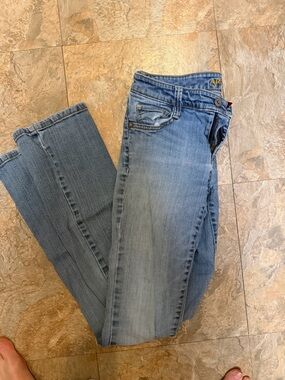 Arizona Bootcut low rise Light Blue Denim Jeans